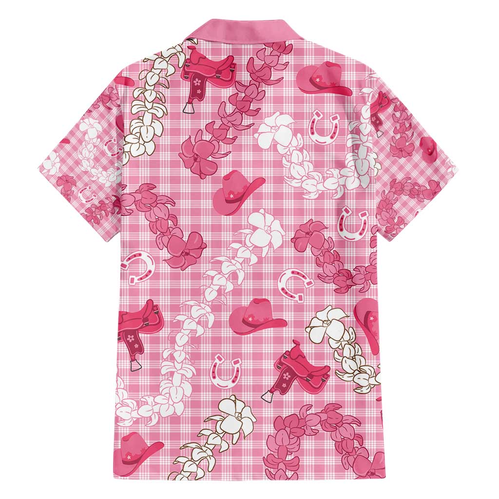 Paniolo Palaka Hawaiian Cowgirl Family Matching Short Sleeve Bodycon Dress and Hawaiian Shirt - Polynesian Pride
