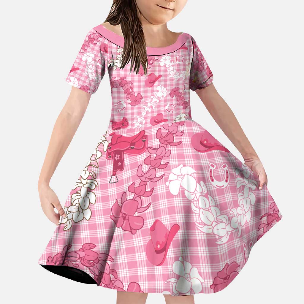 Paniolo Palaka Hawaiian Cowgirl Family Matching Tank Maxi Dress and Hawaiian Shirt - Polynesian Pride