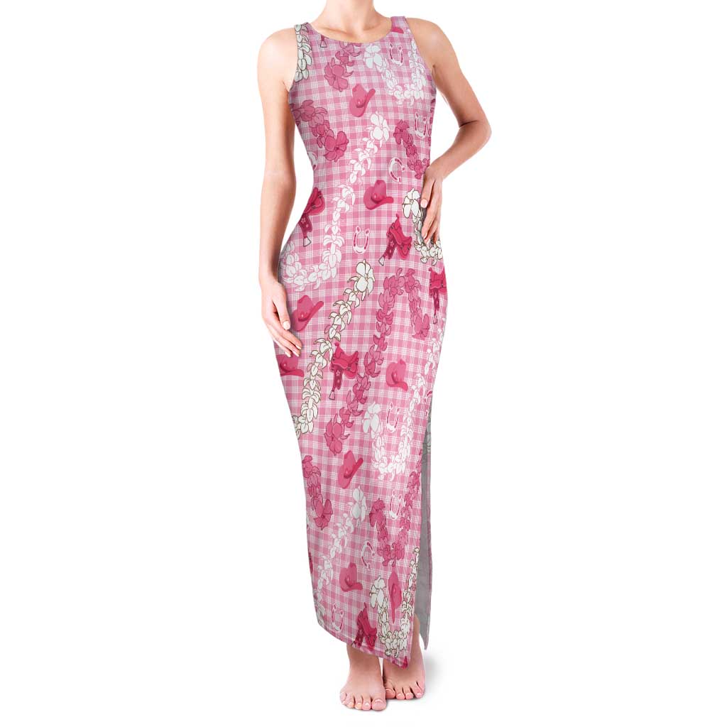 Paniolo Palaka Hawaiian Cowgirl Family Matching Tank Maxi Dress and Hawaiian Shirt - Polynesian Pride