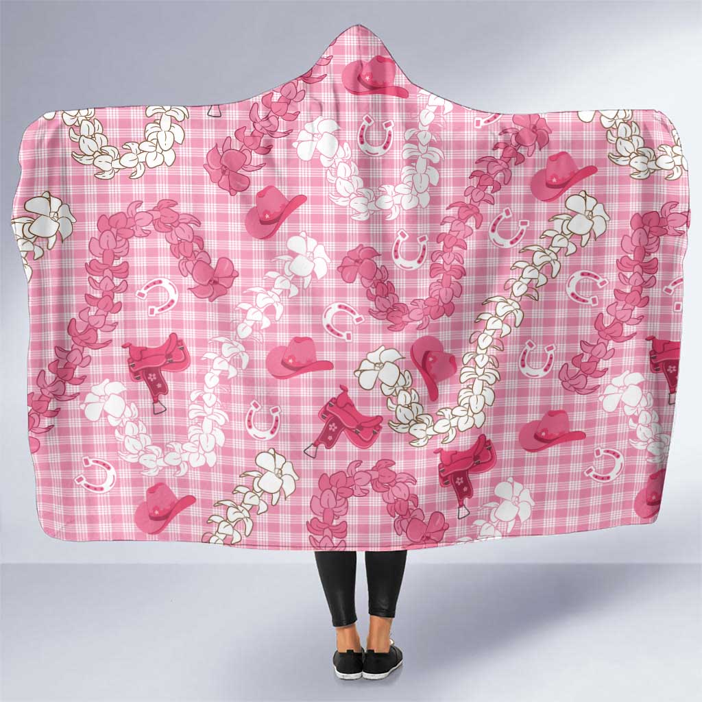 Paniolo Palaka Hawaiian Cowgirl Hooded Blanket - Polynesian Pride