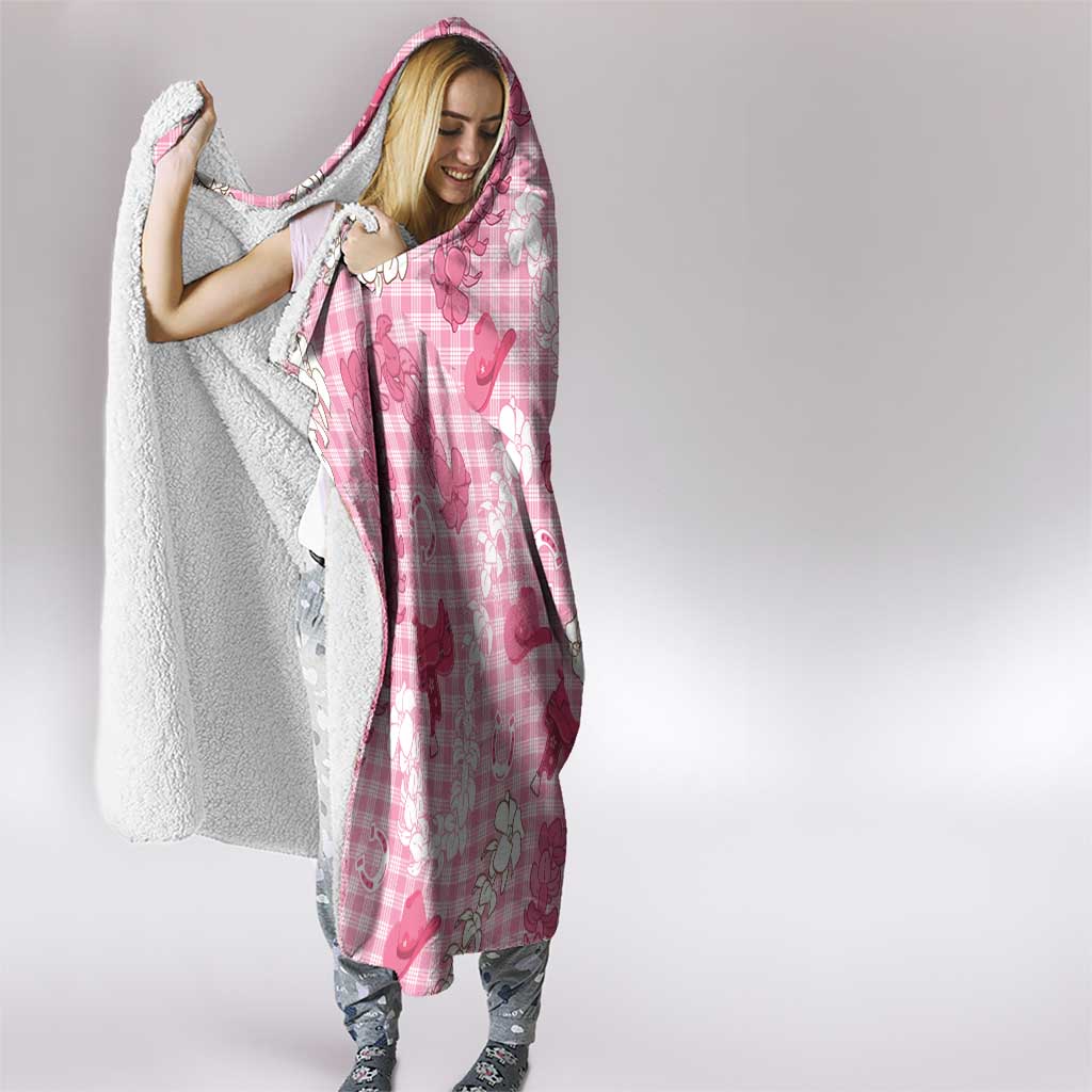 Paniolo Palaka Hawaiian Cowgirl Hooded Blanket - Polynesian Pride