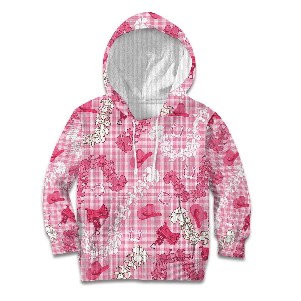 Paniolo Palaka Hawaiian Cowgirl Kid Hoodie - Polynesian Pride