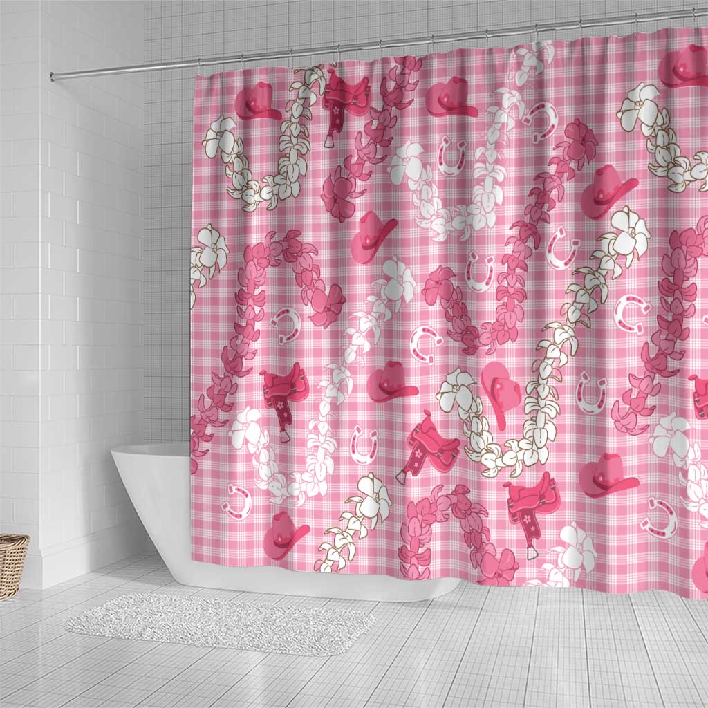 Paniolo Palaka Hawaiian Cowgirl Shower Curtain - Polynesian Pride