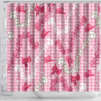 Paniolo Palaka Hawaiian Cowgirl Shower Curtain - Polynesian Pride