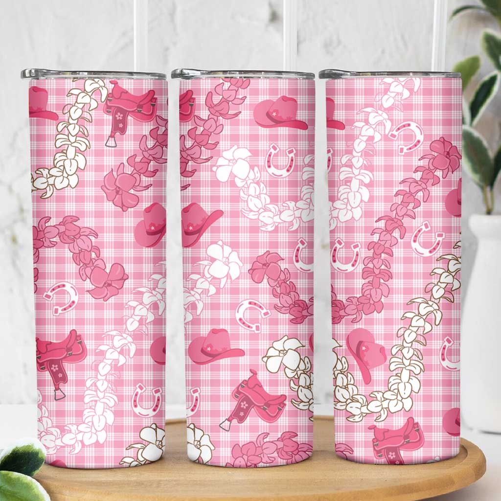 Paniolo Palaka Hawaiian Cowgirl Skinny Tumbler - Polynesian Pride