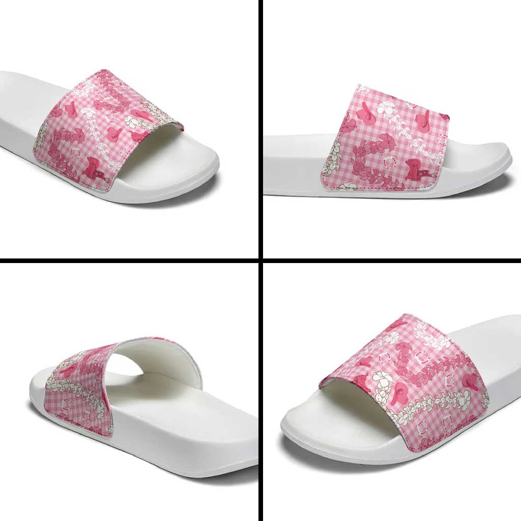Paniolo Palaka Hawaiian Cowgirl Slide Sandals - Polynesian Pride