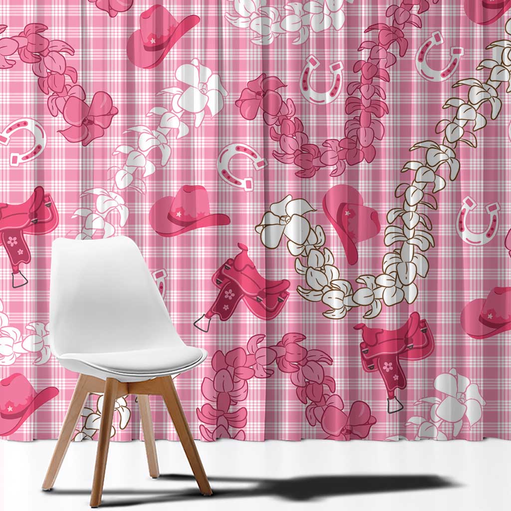 Paniolo Palaka Hawaiian Cowgirl Window Curtain - Polynesian Pride