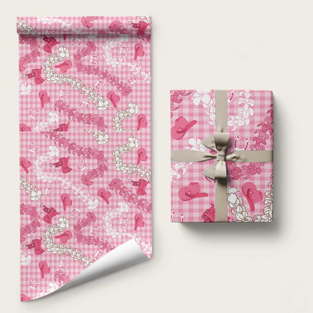 Paniolo Palaka Hawaiian Cowgirl Wrapping Paper - Polynesian Pride