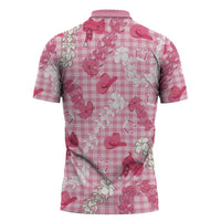 Paniolo Palaka Hawaiian Cowgirl Zipper Polo Shirt - Polynesian Pride