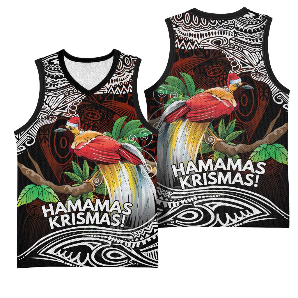 Papua New Guinea Christmas Basketball Jersey - Polynesian Pride