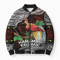 Papua New Guinea Christmas Bomber Puffer Jacket - Polynesian Pride