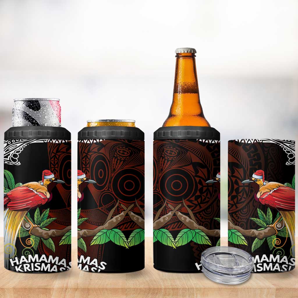 Papua New Guinea Christmas 4 in 1 Can Cooler Tumbler - Polynesian Pride