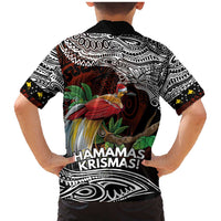 Papua New Guinea Christmas Family Matching Mermaid Dress and Hawaiian Shirt - Polynesian Pride