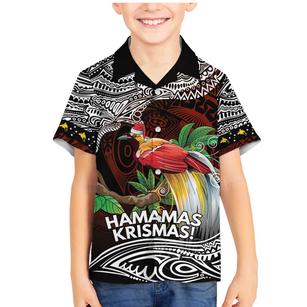 Papua New Guinea Christmas Family Matching Mermaid Dress and Hawaiian Shirt - Polynesian Pride