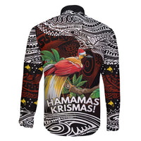Papua New Guinea Christmas Family Matching Off The Shoulder Long Sleeve Dress and Hawaiian Shirt - Polynesian Pride