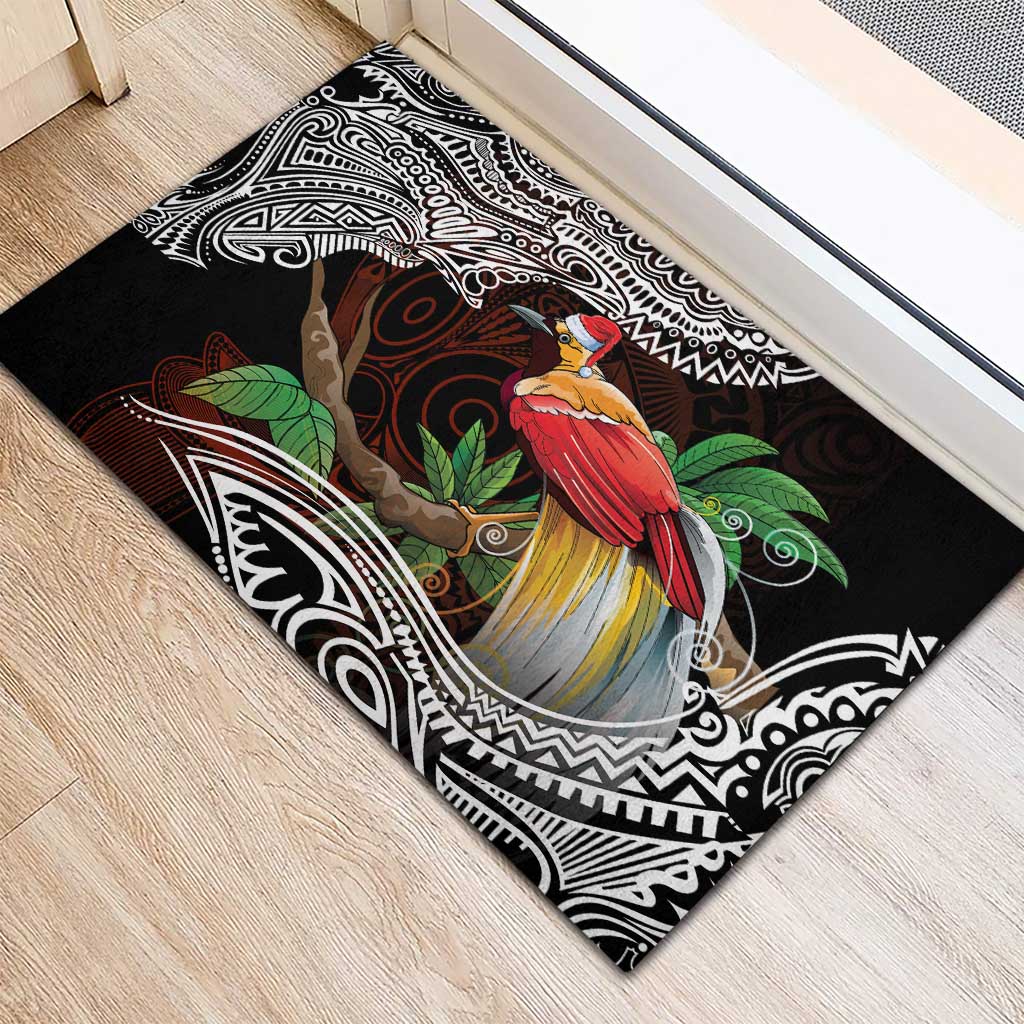 Papua New Guinea Christmas Rubber Doormat - Polynesian Pride