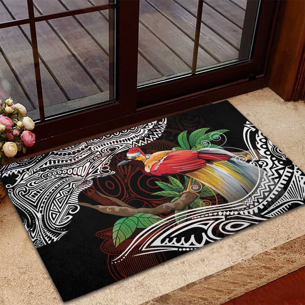 Papua New Guinea Christmas Rubber Doormat - Polynesian Pride