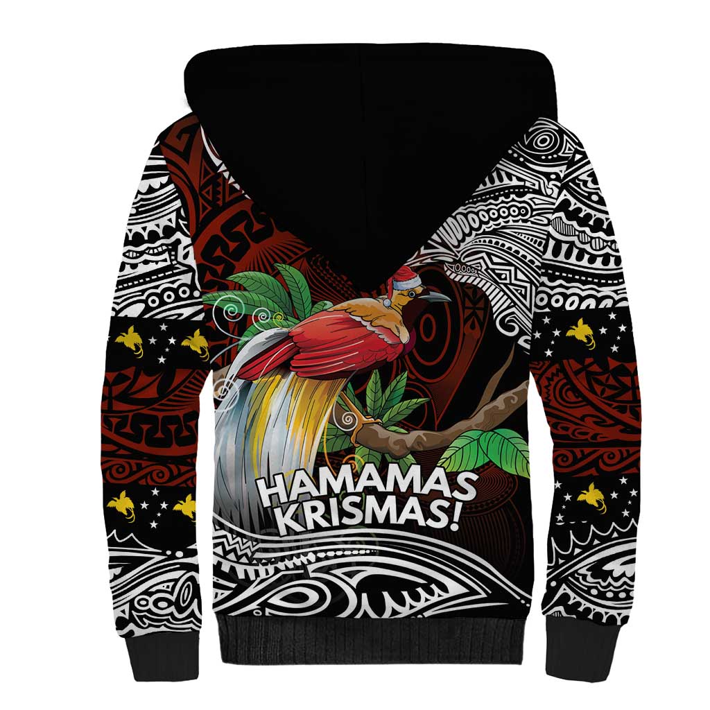Papua New Guinea Christmas Sherpa Hoodie - Polynesian Pride