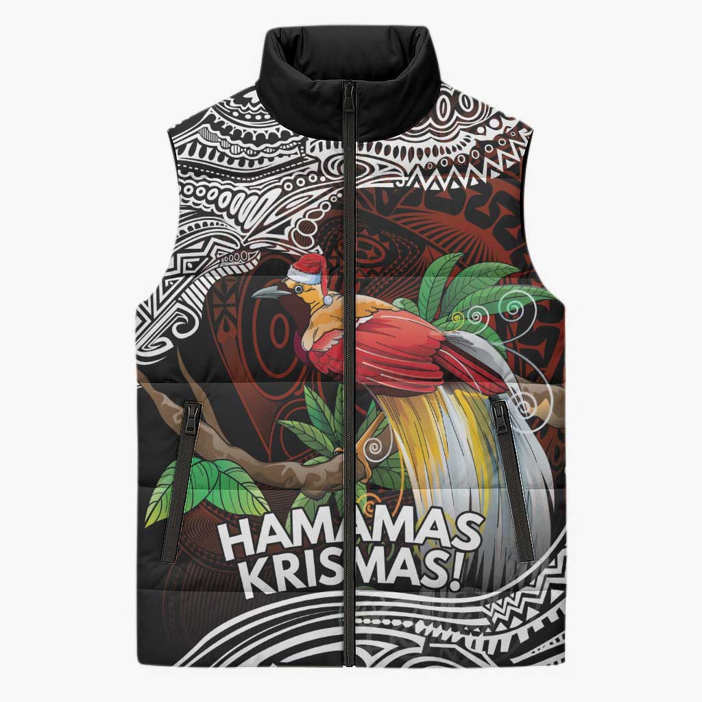 Papua New Guinea Christmas Sleeveless Puffer Jacket - Polynesian Pride
