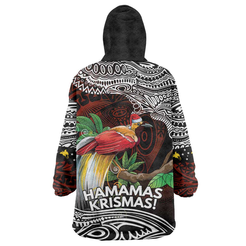 Papua New Guinea Christmas Wearable Blanket Hoodie - Polynesian Pride