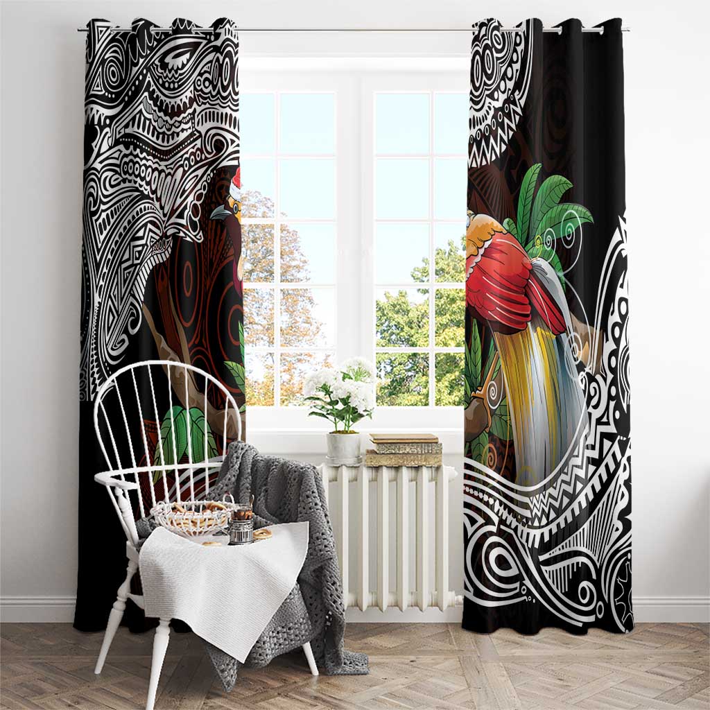 Papua New Guinea Christmas Window Curtain - Polynesian Pride