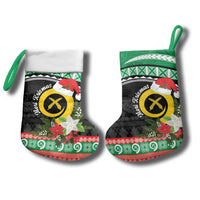 Vanuatu Pig's Tusk Meri Krismas! Christmas Stocking Vanuatuan Sand Drawing Pattern - Polynesian Pride