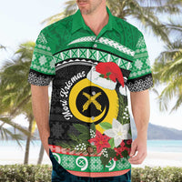Vanuatu Pig's Tusk Meri Krismas! Hawaiian Shirt Vanuatuan Sand Drawing Pattern - Polynesian Pride