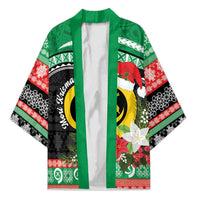 Vanuatu Pig's Tusk Meri Krismas! Kimono Vanuatuan Sand Drawing Pattern - Polynesian Pride