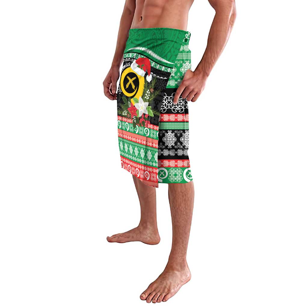 Vanuatu Pig's Tusk Meri Krismas! Lavalava Vanuatuan Sand Drawing Pattern - Polynesian Pride