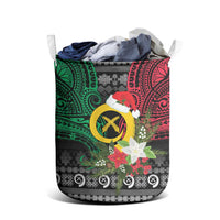 Vanuatu Pig's Tusk Meri Krismas! Laundry Basket Vanuatuan Ancient Art Spirit - Polynesian Pride