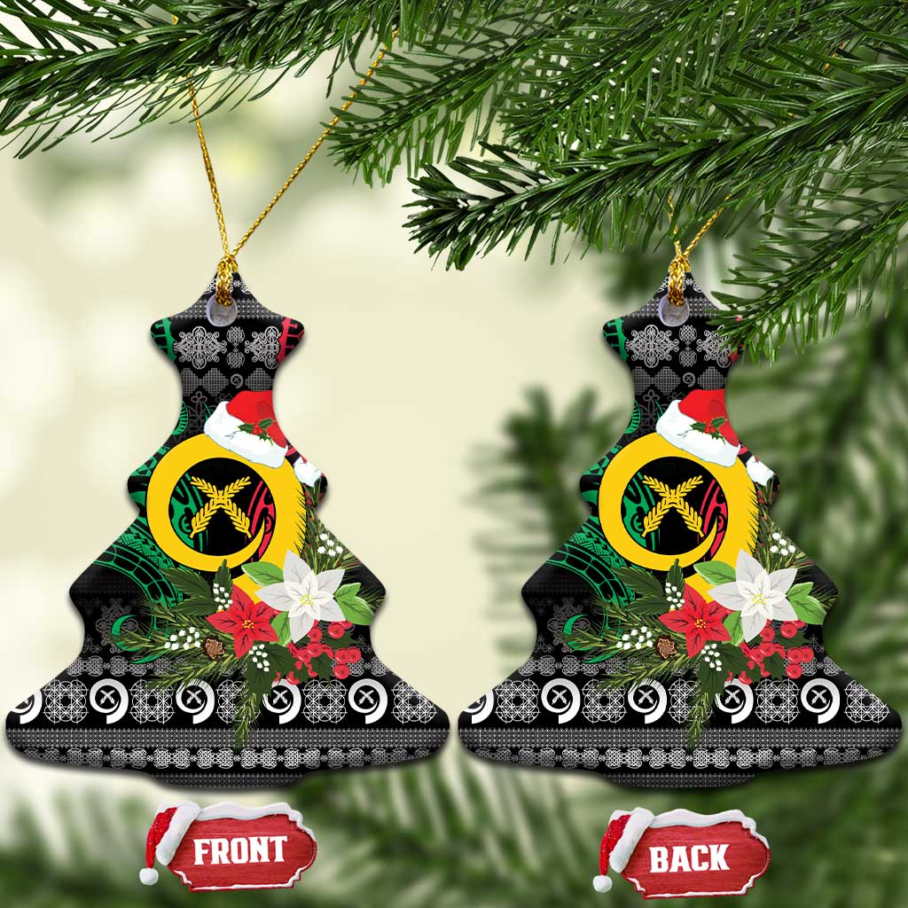 Vanuatu Pig's Tusk Meri Krismas! Ceramic Ornament Vanuatuan Ancient Art Spirit - Polynesian Pride