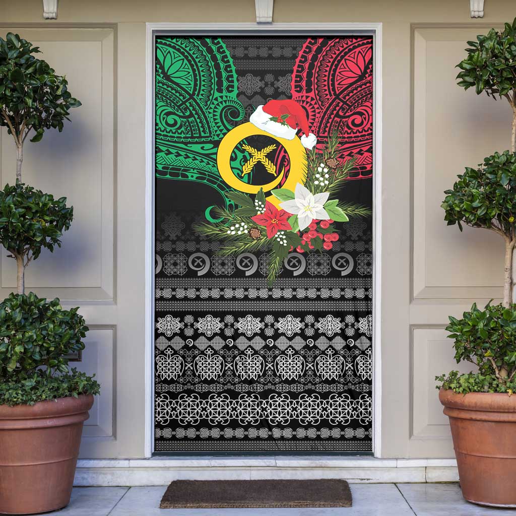 Vanuatu Pig's Tusk Meri Krismas! Door Cover Vanuatuan Ancient Art Spirit - Polynesian Pride
