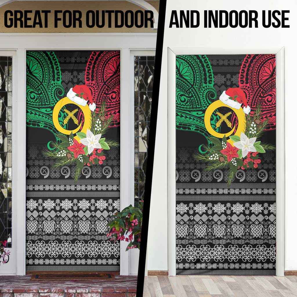 Vanuatu Pig's Tusk Meri Krismas! Door Cover Vanuatuan Ancient Art Spirit - Polynesian Pride