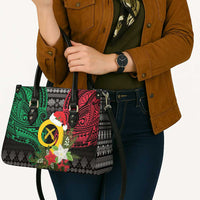 Vanuatu Pig's Tusk Meri Krismas! Leather Bag Vanuatuan Ancient Art Spirit - Polynesian Pride