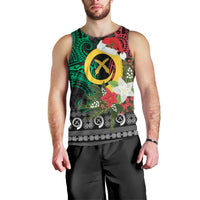 Vanuatu Pig's Tusk Meri Krismas! Men Tank Top Vanuatuan Ancient Art Spirit - Polynesian Pride