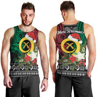 Vanuatu Pig's Tusk Meri Krismas! Men Tank Top Vanuatuan Ancient Art Spirit - Polynesian Pride