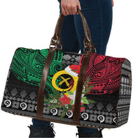 Vanuatu Pig's Tusk Meri Krismas! Travel Bag Vanuatuan Ancient Art Spirit - Polynesian Pride