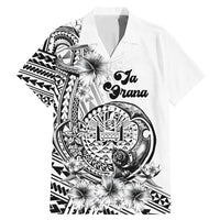 Ia Orana Tahiti Personalised Family Matching Mermaid Dress and Hawaiian Shirt French Polynesia Hook Tattoo Special White Color LT9