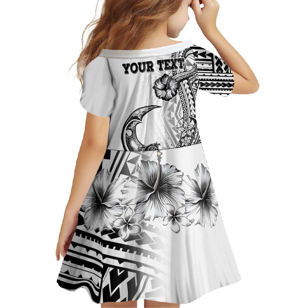 Ia Orana Tahiti Personalised Family Matching Tank Maxi Dress and Hawaiian Shirt French Polynesia Hook Tattoo Special White Color LT9