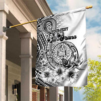 Ia Orana Tahiti Personalised Garden Flag French Polynesia Hook Tattoo Special White Color LT9