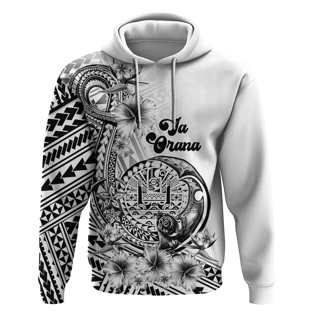 Ia Orana Tahiti Personalised Hoodie French Polynesia Hook Tattoo Special White Color LT9
