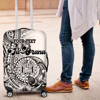 Ia Orana Tahiti Personalised Luggage Cover French Polynesia Hook Tattoo Special White Color LT9
