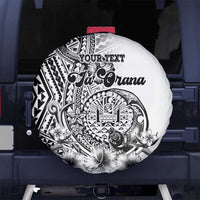 Ia Orana Tahiti Personalised Spare Tire Cover French Polynesia Hook Tattoo Special White Color LT9