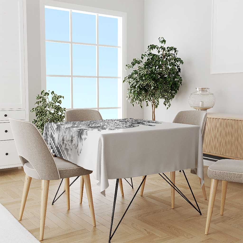 Ia Orana Tahiti Personalised Tablecloth French Polynesia Hook Tattoo Special White Color LT9 - Polynesian Pride