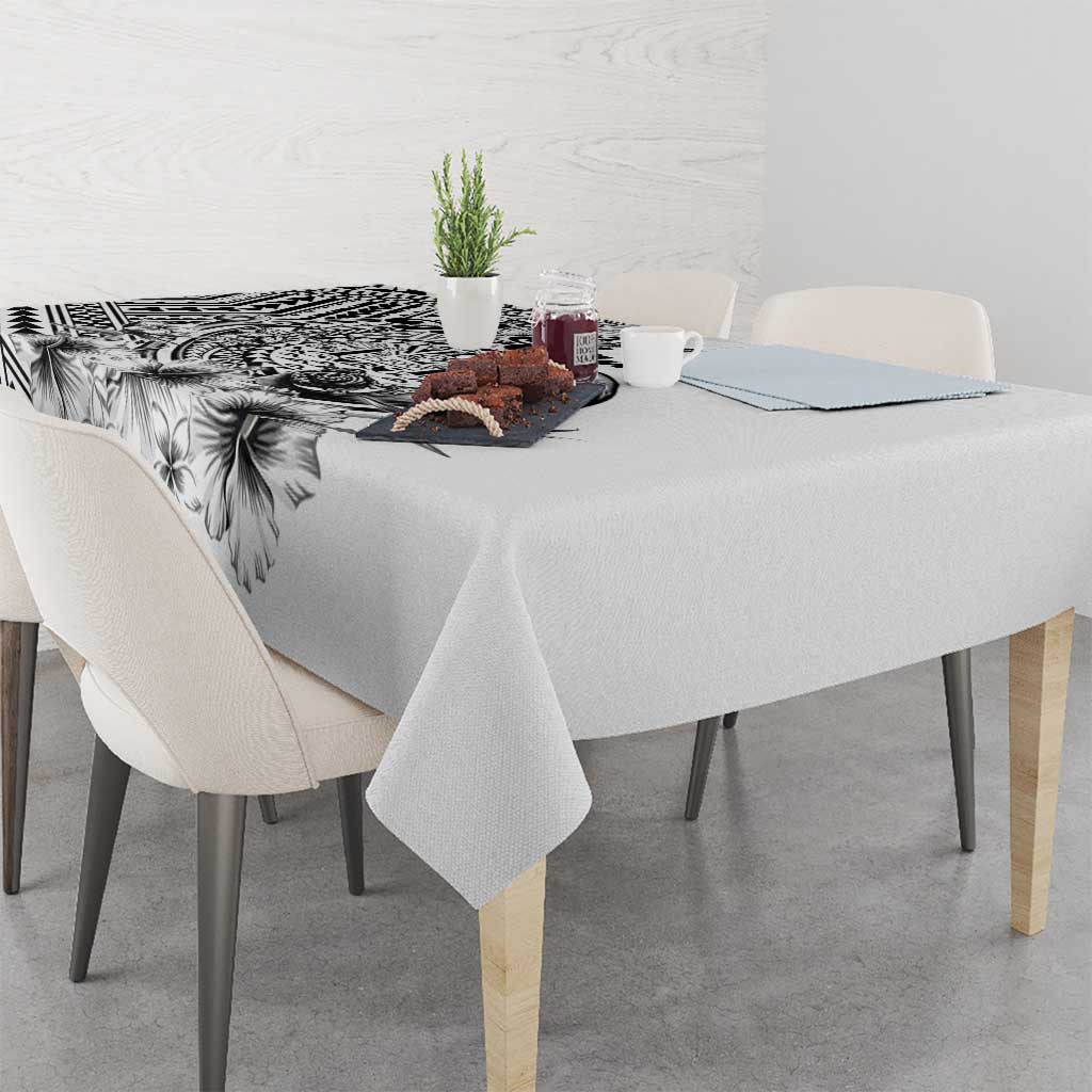 Ia Orana Tahiti Personalised Tablecloth French Polynesia Hook Tattoo Special White Color LT9 - Polynesian Pride