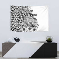 Ia Orana Tahiti Personalised Tapestry French Polynesia Hook Tattoo Special White Color LT9