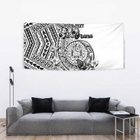 Ia Orana Tahiti Personalised Tapestry French Polynesia Hook Tattoo Special White Color LT9