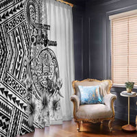Ia Orana Tahiti Personalised Window Curtain French Polynesia Hook Tattoo Special White Color LT9