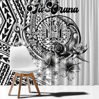Ia Orana Tahiti Personalised Window Curtain French Polynesia Hook Tattoo Special White Color LT9