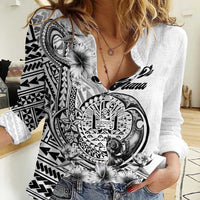 Ia Orana Tahiti Personalised Women Casual Shirt French Polynesia Hook Tattoo Special White Color LT9